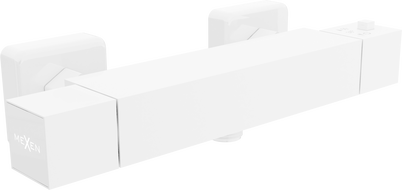 Mexen Cube termosztatikus zuhanycsapok, Fehér - 77200-20
