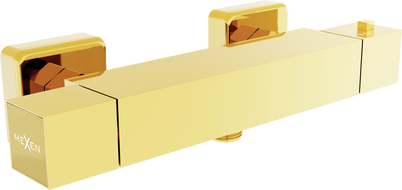 Mexen Cube baterie termostatică de duș, Aurie - 77200-50