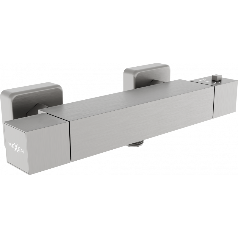 Mexen Cube termosztatikus zuhanycsap, grafit - 77200-66