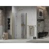 Mexen Lima Cabină de duș pliabilă Duo 70 x 70 cm, transparentă, auriu - 856-070-070-50-00-02