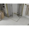Mexen Lima Duo cabină de duș pliabilă 80 x 80 cm, transparent, auriu - 856-080-080-50-00-02
