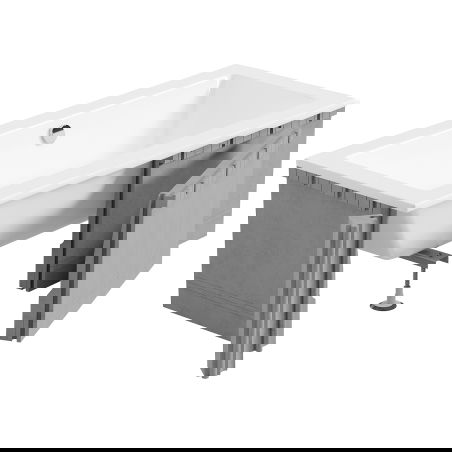 Mexen X-ST carcasă din polistiren pentru cadă dreptunghiulară 120-150 x 70-90 cm, albă - 55020-00