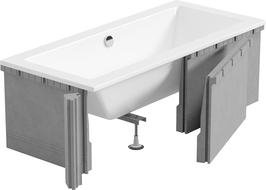 Mexen X-ST carcasă din polistiren pentru cadă dreptunghiulară 120-150 x 70-90 cm, albă - 55020-00