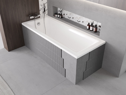 Mexen X-ST husă de polistiren pentru cadă dreptunghiulară 160-190 x 70-90 cm, albă - 55021-00