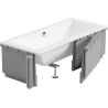 Mexen X-ST polisztirol LED burkolat téglalap alakú fürdőkádakhoz 160-190 x 70-90 cm, fehér - 55021-01