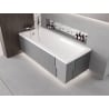 Mexen X-ST polisztirol LED burkolat téglalap alakú fürdőkádakhoz 160-190 x 70-90 cm, fehér - 55021-01