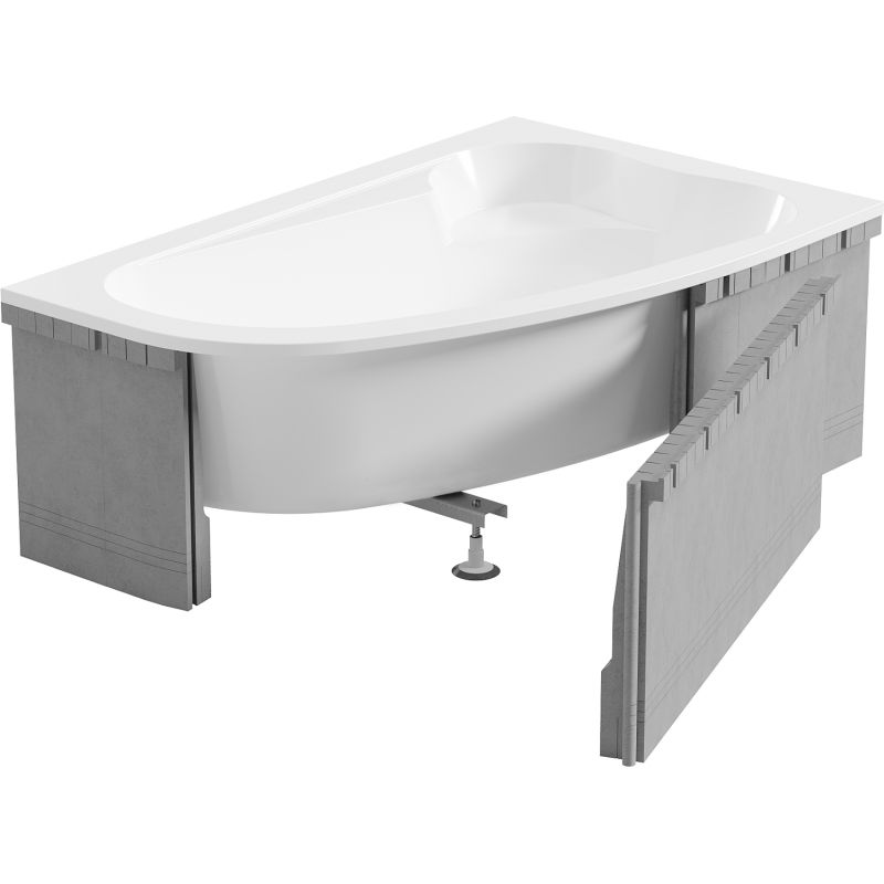 Mexen X-ST carcasă din polistiren pentru cadă de colț 240 cm, albă - 55022-00