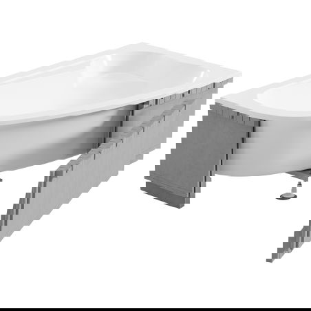 Mexen X-ST cadru din polistiren LED pentru cadă de colț 240 cm, alb - 55022-01