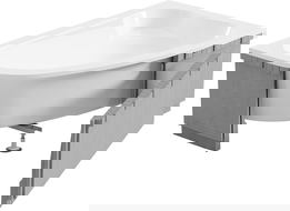 Mexen X-ST carcasă din polistiren LED pentru cadă de colț 240 cm, albă - 55022-01