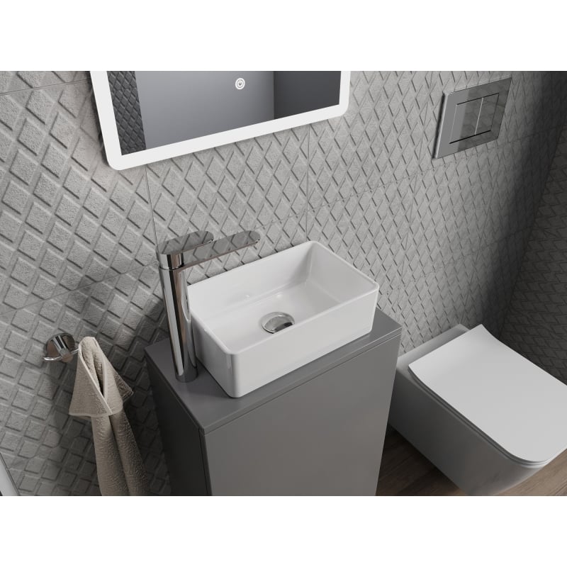 Mexen Nadia mosdó a munkalapon 36 x 23 cm, fehér - 21613600