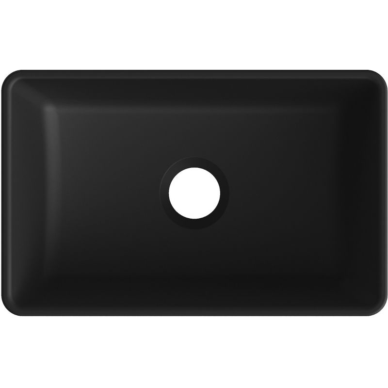 Mexen Nadia lavoar deasupra blatului 36 x 23 cm, negru mat - 21613685