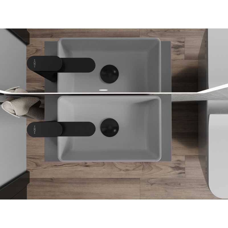 Mexen Nadia chiuvetă pe blat 36 x 23 cm, gri mat deschis - 21613661