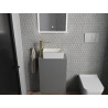 Mexen Nadia lavoar pe blat 36 x 23 cm, alb/auriu de margine - 21613605