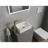 Mexen Nadia lavoar pe blat 36 x 23 cm, alb/auriu de margine - 21613605