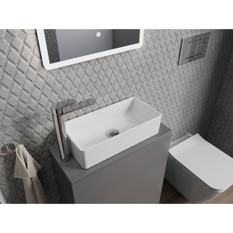 Mexen Nadia chiuvetă deasupra blatului 46 x 23 cm, albă - 21614600