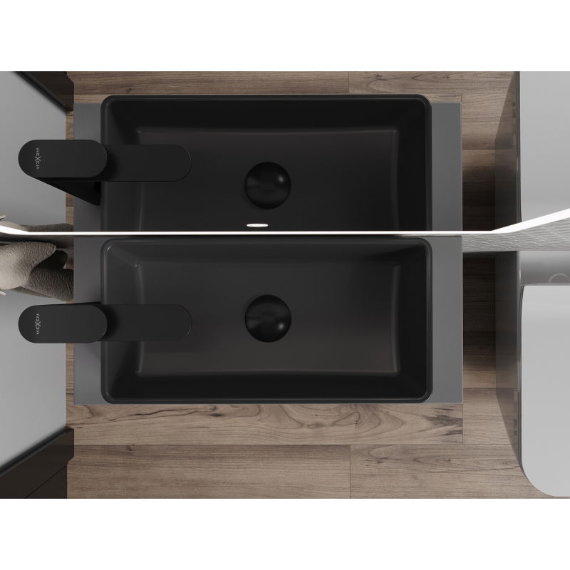 Mexen Nadia chiuvetă de blat 46 x 23 cm, negru mat - 21614685