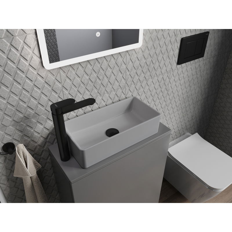 Mexen Nadia pultmosdó 46 x 23 cm, világosszürke matt - 21614661