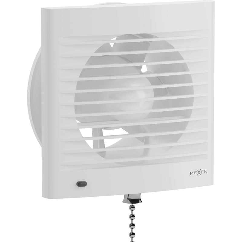 Mexen EXS 120 fürdőszobai ventilátor, zsinórkapcsoló, fehér - W9604-125K-00