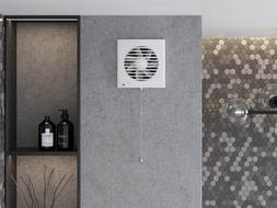 Mexen EXS 150 fürdőszobai ventilátor, zsinórkapcsoló, fehér - W9604-150K-00