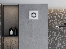 Mexen EXS 100 fürdőszobai ventilátor, zsinórkapcsoló, fehér - W9604-100K-00