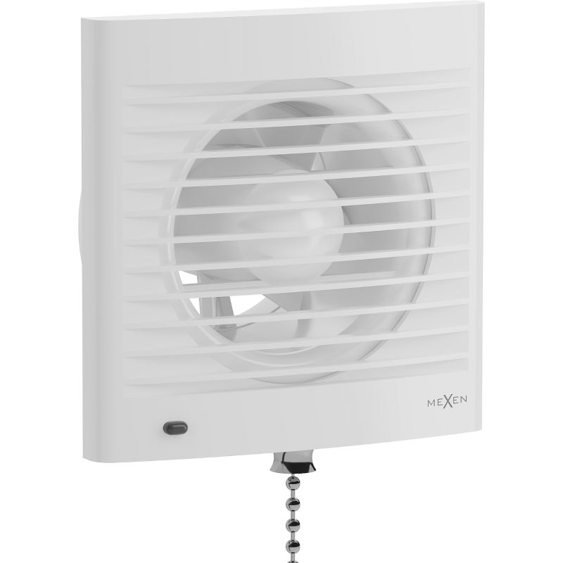 Mexen EXS 100 fürdőszobai ventilátor, zsinórkapcsoló, fehér - W9604-100K-00