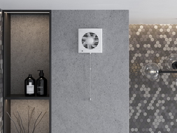 Mexen EXS 120 fürdőszobai ventilátor, zsinórkapcsoló, fehér - W9604-125K-00