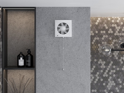 Mexen EXS 120 fürdőszobai ventilátor, zsinóros kapcsoló, fehér - W9604-125K-00