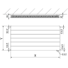 Mexen Line CVL11 lapradiátor 400 x 700 mm, alsó csatlakozás, 389 W, fehér - W611L-040-070-00