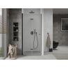 Mexen Lima ușă de duș pliabilă 80 cm, transparent, Neagră - 856-080-000-70-00