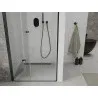 Mexen Lima ușă de duș pliabilă 90 cm, transparentă, neagră - 856-090-000-70-00