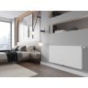 Mexen Flat CCF11 radiator de tablă 400 x 1000 mm, conexiune inferioară centrală, 555 W, alb - W6C11F-040-100-00