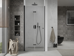 Mexen Lima ușă de duș pliabilă 110 cm, transparent, Neagră - 856-110-000-70-00