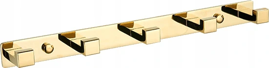 Mexen cârlig prosop cu cinci suporturi, auriu - 709265-50