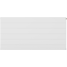 Mexen Line CCL21 lapradiátor 400 x 1800 mm, alsó középső csatlakozás, 1428 W, fehér - W6C21L-040-180-00