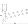 Mexen cuier dublu rotativ pentru prosop, Aurie - 7039242-50