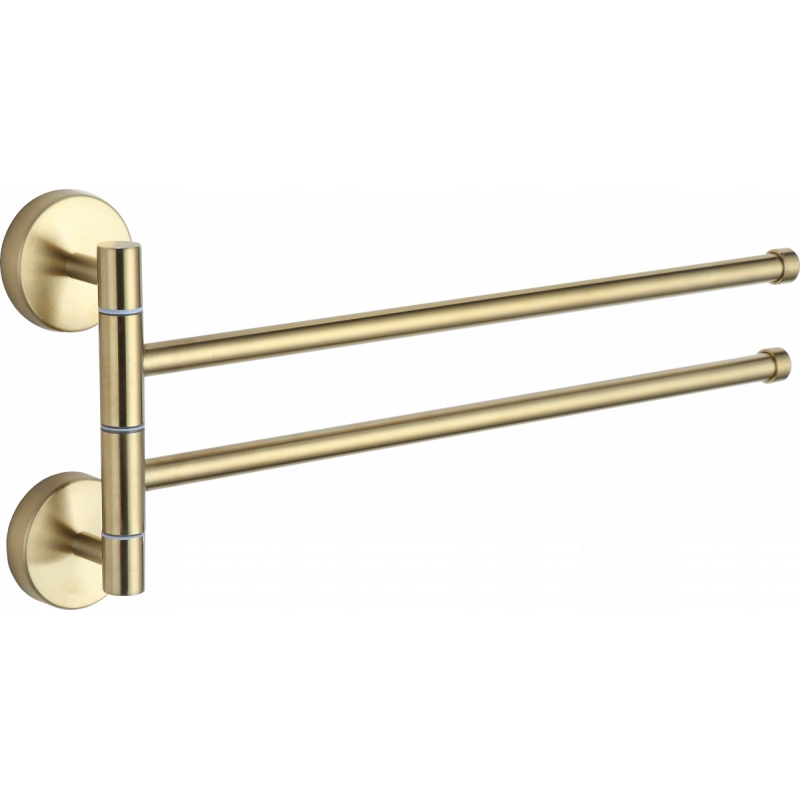 Mexen cuier dublu rotativ pentru prosop, Aurie - 7039242-50