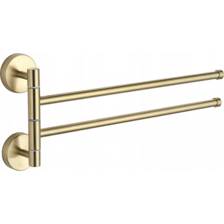 Mexen dupla forgó törölközőtartó, arany - 7039242-50