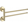 Mexen cuier dublu rotativ pentru prosop, Aurie - 7039242-50