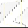 Mexen Velar Duo paravan de cadă cu 2 uși glisante 160 x 150 cm, mat, auriu - 896-160-000-32-50