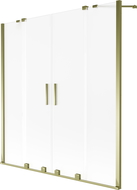 Mexen Velar Duo paravan de cadă cu 2 uși glisante 160 x 150 cm, mat, auriu - 896-160-000-32-50