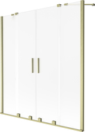 Mexen Velar Duo paravan cadă 2-canate glisant 160 x 150 cm, mat, auriu periat - 896-160-000-32-55
