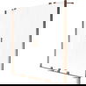 Mexen Velar Duo 2-szárnyú tolófürdőszobai panel 160 x 150 cm, deres, rózsaarany - 896-160-000-32-60