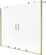 Mexen Velar Duo paravan pentru baie cu 2 aripi culisante 170 x 150 cm, înghețat, auriu periat - 896-170-000-32-55