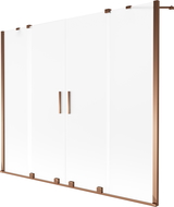 Mexen Velar Duo paravan de cadă, culisant cu 2 aripi, 170 x 150 cm, mat, aur roz - 896-170-000-32-60