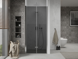 Mexen Lima uși de duș pliante 70 cm, grafit, crom - 856-070-000-01-40