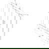 Mexen Velar Duo paravan de baie cu 2 aripi glisant 200 x 150 cm, mat, crom - 896-200-000-32-01