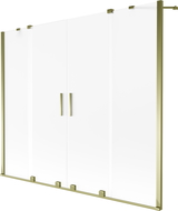 Mexen Velar Duo paravan cadă cu 2 aripi culisante 200 x 150 cm, mat, auriu - 896-200-000-32-50