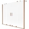 Mexen Velar Duo paravan cadă 2-canate culisante 200 x 150 cm, opac, cupru periat - 896-200-000-32-65