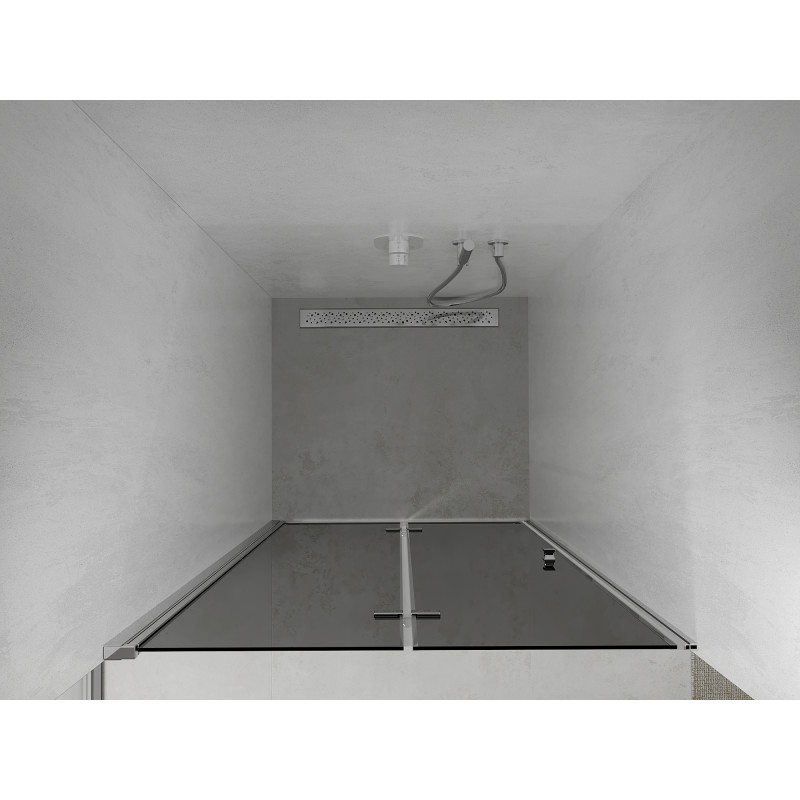 Mexen Lima uși de duș pliante 70 cm, grafit, crom - 856-070-000-01-40