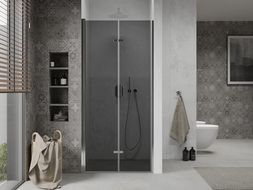 Mexen Lima ușă de duș pliabilă 80 cm, Grafit, Crom - 856-080-000-01-40